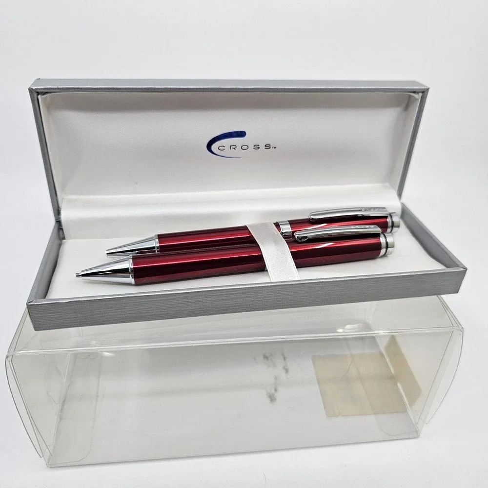 CROSS Albion Victory Red Ballpoint Pen/ Pencil Gift Box
